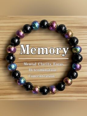💎4/$20💎Memory Bracelet Rainbow Hematite and Black Onyx (PREVIEW)